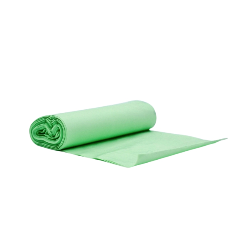 Worki na śmieci kompostowalne BioBag, 30 l, 50 x 57 cm, 16 µm, zielone, 14 szt. na rolce