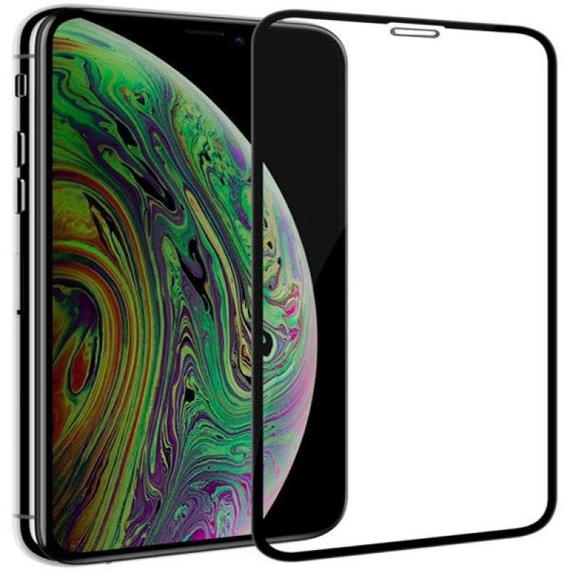Szkło hartowane Evelatus Anti-Blue 2.5D Full Cover antystatyczne z filtrem światła niebieskiego do Apple iPhone X/XS/11 Pro (Japan Glue)