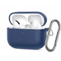Etui silikonowe Tech-Protect Silicone Hook do Apple AirPods Pro 3, granatowe