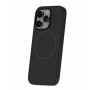 iLike Apple iPhone 16 Pro Max etui silikonowe Soft Touch z magnesem, czarne