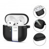 Etui Tech-Protect Silicone Hook do Apple AirPods 4, czarne