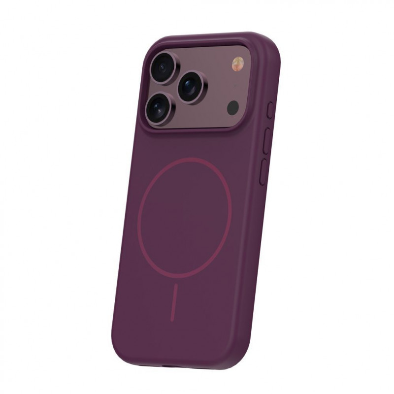 Etui TFO Silicone Thin Mag do iPhone 17 Pro Max / iPhone 18 Pro Max 6.9 inch, ciemnowiśniowe