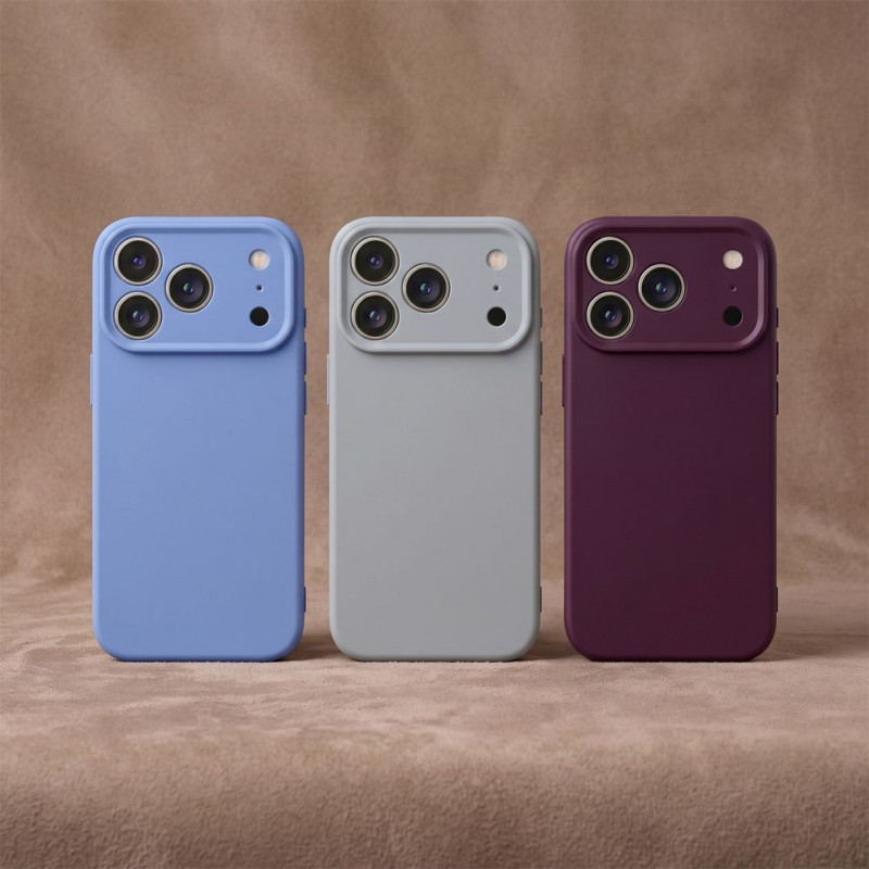TFO etui silikonowe na iPhone 17 Pro Max 6.9 / 18 Pro Max 6.9 błękitne