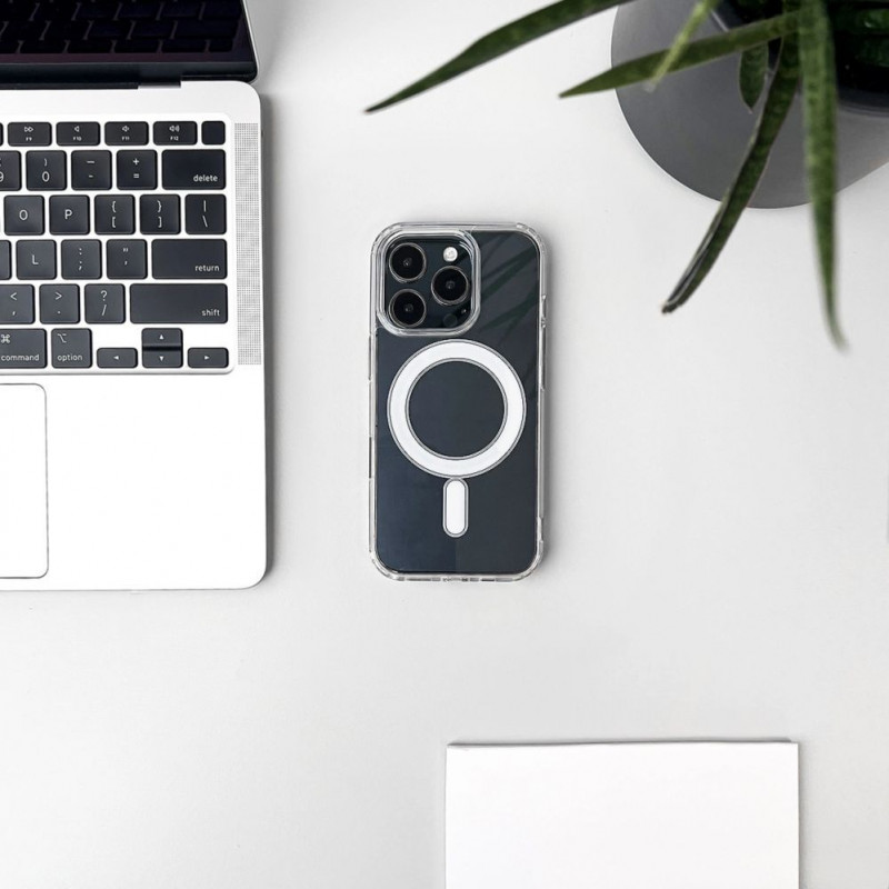 Hurtel Ultra Clear etui z MagSafe do Samsung Galaxy S25 Edge – przezroczyste