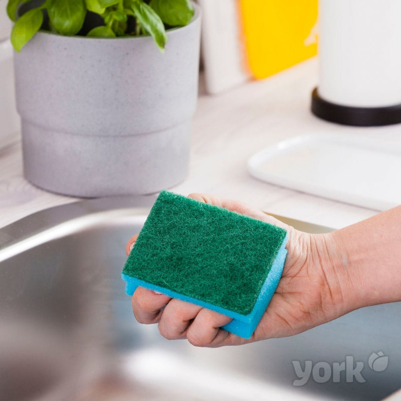 YORK gąbka ścierna do mycia naczyń, 3 szt.