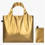 LOQI METALLIC Gold torebka ręczna