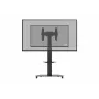 Wózek telewizyjny celexon Professional Adjust-3770MP do płaskich ekranów 32-70 cali (81,3-177,8 cm), anodowane aluminium i szkło mrożone, czarny