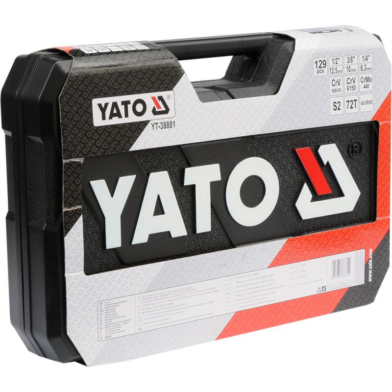 Zestaw narzędzi mechanika Yato YT-38881, 129 narzędzi