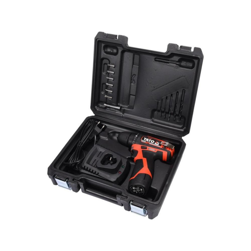Wiertarko-wkrętarka akumulatorowa YATO YT-82901, 12 V, 30 Nm, 1 x 2,0 Ah Li-Ion