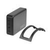 Ładowarka biurkowa Logilink USB-C, 240 W, GaN, 4-portowa, 4x USB-C (PD), czarna