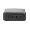 Ładowarka biurkowa Logilink USB-C, 240 W, GaN, 4-portowa, 4x USB-C (PD), czarna