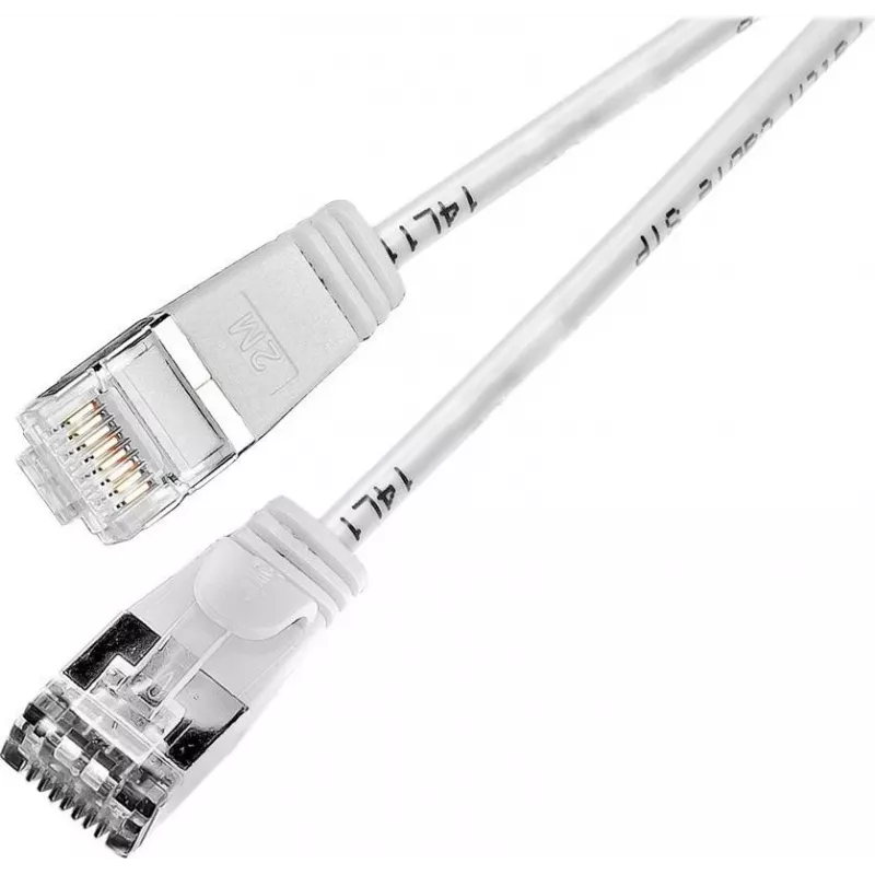 Wirewin Slim Cat6 U/FTP kabel krosowy RJ45, 7,5 m, biały