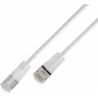 Przewód krosowy Wirewin SLIM Cat6a U/UTP lekki, 10 Gigabit, 7,5 m, przezroczyste złącza (SLIM-L-UU-K6A-TL 7.5 WT)