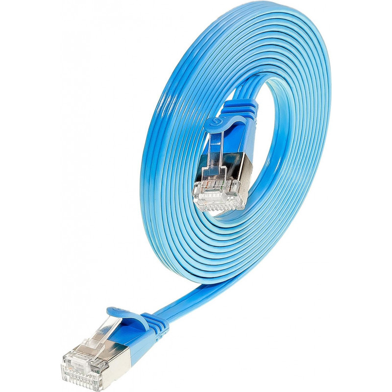 Kabel krosowy Wirewin Slim Cat6 U/FTP RJ45, 0,5 m, niebieski