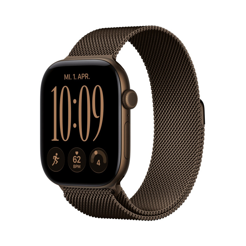 Apple Watch Series 12 GPS + Cellular 46mm koperta z aluminium Dark Bronze z bransoletą Dark Bronze Milanese Loop - M/L