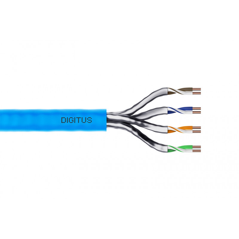 Digitus kabel instalacyjny Cat6a U/FTP, 100 m, niebieski, LSZH, simplex