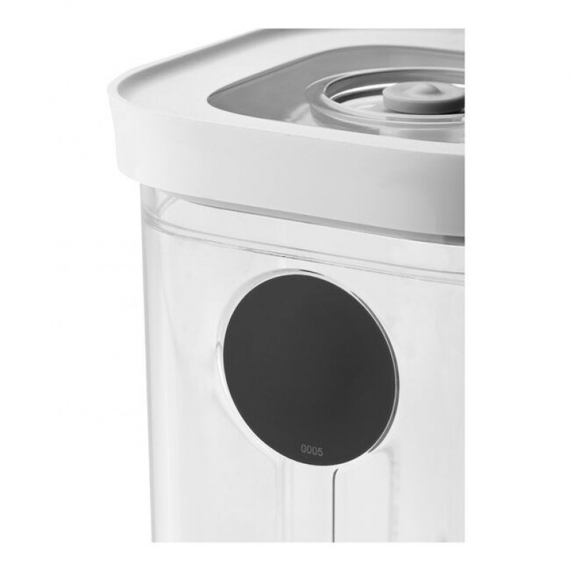 ZWILLING 1026082 Prostokątne pojemniki do przechowywania żywności, 5,4 l, przezroczysty/biały, 5 szt.