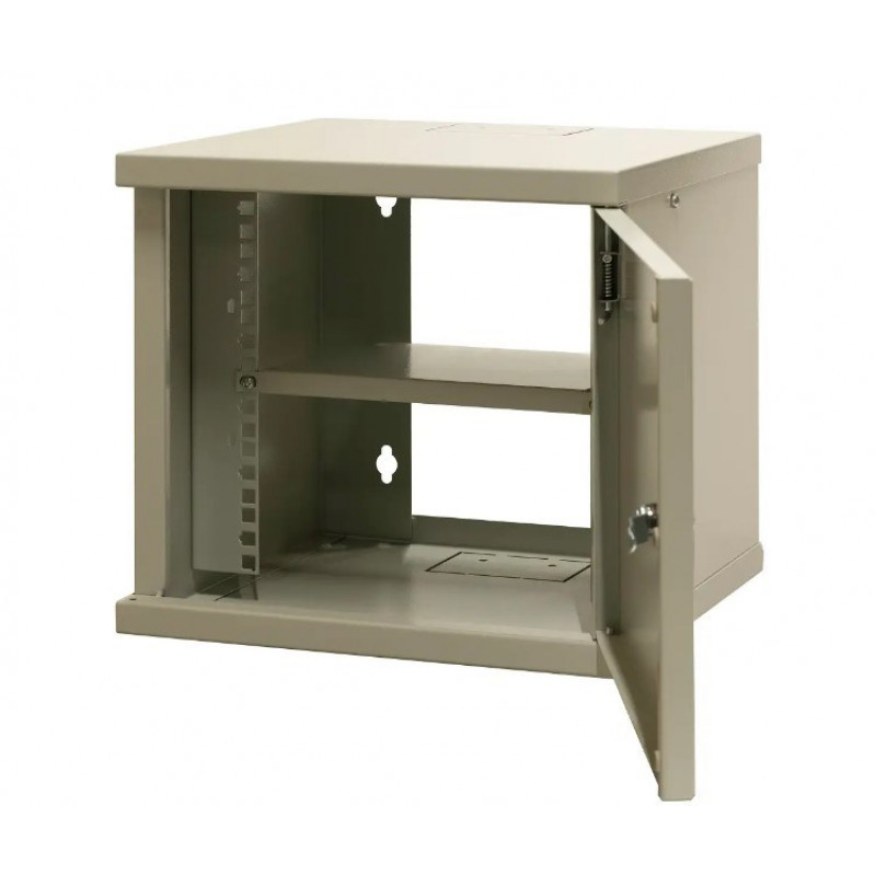 Szafa wisząca Emiter EMITERNET 10 inch 6U jednosekcyjna, drzwi z blachy, 315 x 310 x 330 mm (EM/SOHO-B-6U)