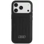 Audi syntetyczne etui skórzane MagSafe do iPhone 18 Pro / 17 Pro, czarny