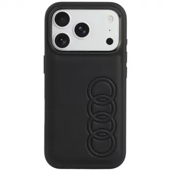 Etui Audi TT ze skóry syntetycznej MagSafe dla iPhone 18 Pro / 17 Pro, czarny