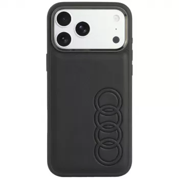 Audi TT etui MagSafe ze skóry syntetycznej do iPhone 18 Pro Max / 17 Pro Max, czarny