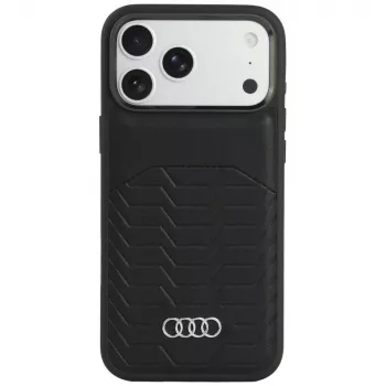 Audi GT etui MagSafe ze skóry syntetycznej do iPhone 18 Pro Max / 17 Pro Max, czarny