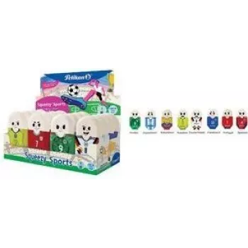 Gumka do ścierania Pelikan Squeezy Sports z tworzywa sztucznego, display box (400208878)