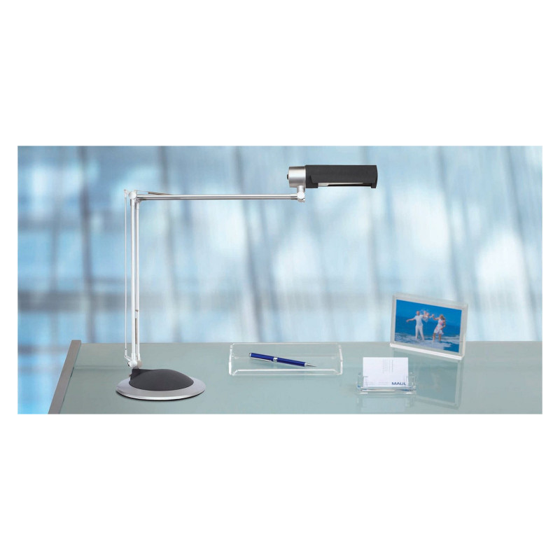 MAUL MAULoffice lampa biurkowa LED, 9,5 W, srebrna