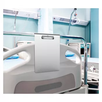 MAUL podkładka do pisania z klipsem DIN A4, srebrna