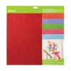 Karton brokatowy Cricut, zestaw próbny 30 x 30 cm, 10 arkuszy, Brights (P)