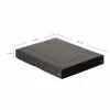 FALKEN PURE pudełko do przechowywania na 500 arkuszy, 24 x 32 x 4 cm, czarne