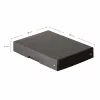 FALKEN PURE pudełko do przechowywania na 500 arkuszy, 18 x 25 x 4 cm, czarne