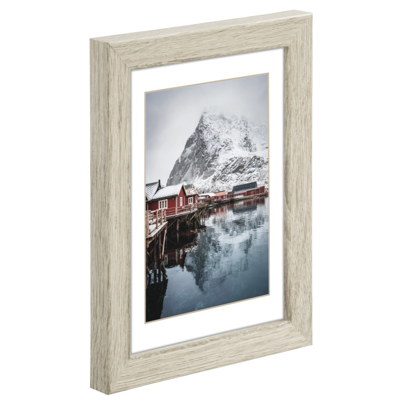 Ramka na zdjęcia Hama Oslo pojedyncza 20 x 28 cm, szara sosna, na stół/ścianę