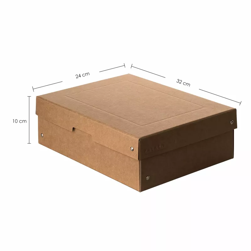 FALKEN PURE pudełko do przechowywania 7.0 l brązowe 24.0 x 32.0 x 10.0 cm