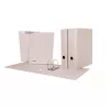 FALKEN PURE Segregator dźwigniowy, szary karton, grzbiet 50 mm, DIN A4