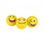 WEDO SMILEY Gumka, żółta, 3 wzory w jednym pudełku