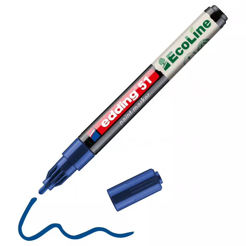 Edding 51 EcoLine 4-51-003 marker lakierniczy niebieski 1 mm, 2 mm