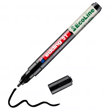 Edding 51 EcoLine 4-51-001 marker lakierniczy czarny 1 mm, 2 mm