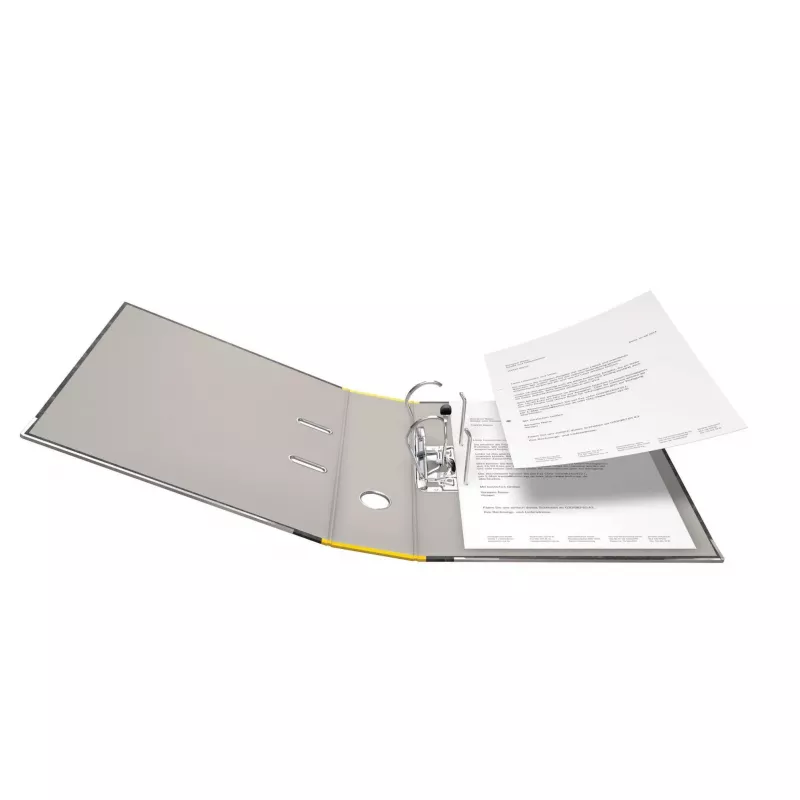 FALKEN Recycling segregator A4, 8 cm, żółty marmurkowy