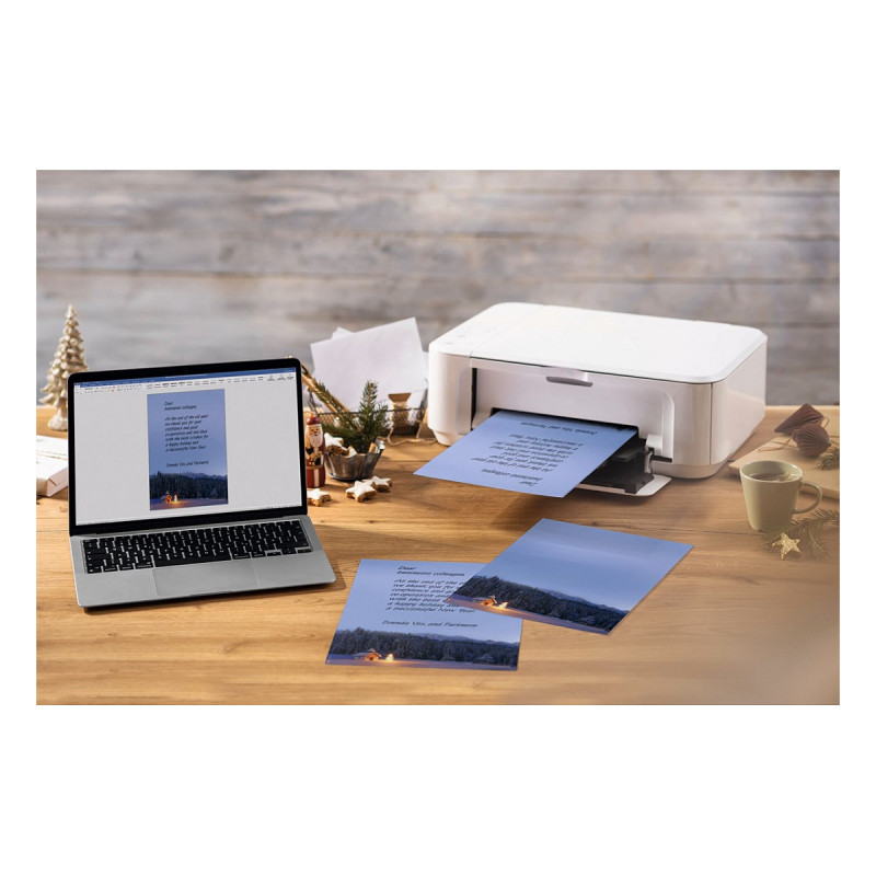 Papier listowy świąteczny SIGEL motyw Christmas Chapel DIN A4 90 g/m² 100 arkuszy