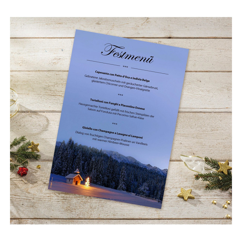 Papier listowy świąteczny SIGEL motyw Christmas Chapel DIN A4 90 g/m² 100 arkuszy