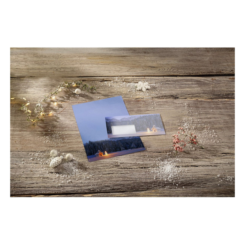 Papier listowy świąteczny SIGEL motyw Christmas Chapel DIN A4 90 g/m² 100 arkuszy