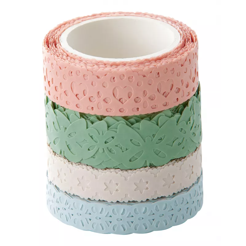 folia zestaw taśm washi Deco, 4 x 5 m, pastelowe