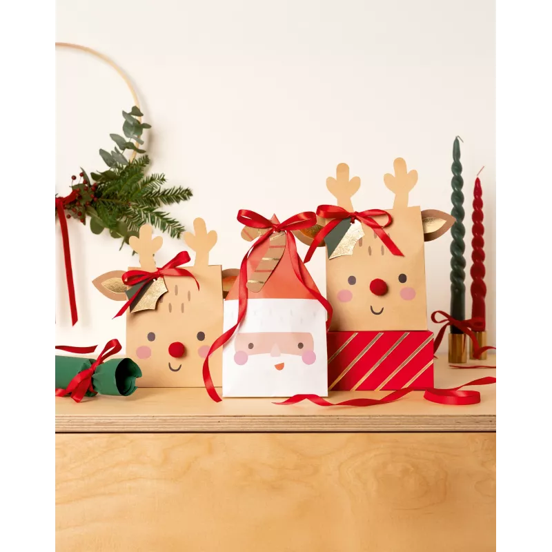 Torby papierowe Folia Santa & Deer wielokolorowe