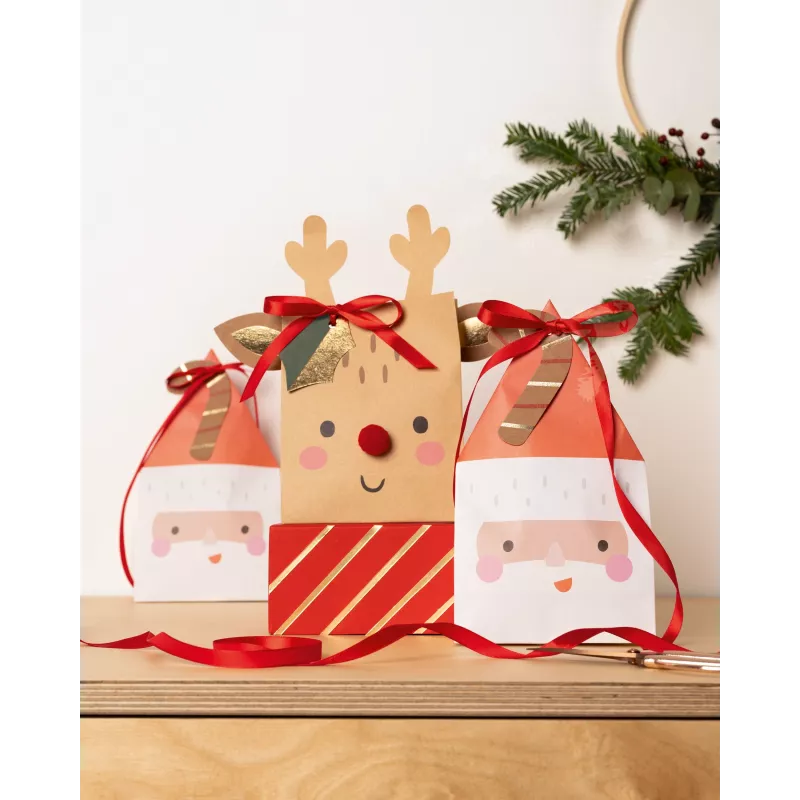 Torby papierowe Folia Santa & Deer wielokolorowe