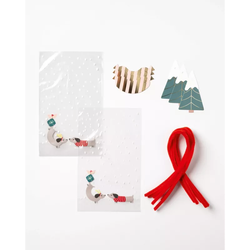 folia PP torba z dnem blokowym MERRY WOOFMAS 14,5 x 23,5 cm