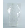 torebka celofanowa folia 9,5 x 16,0 cm przezroczysta ze złotym nadrukiem