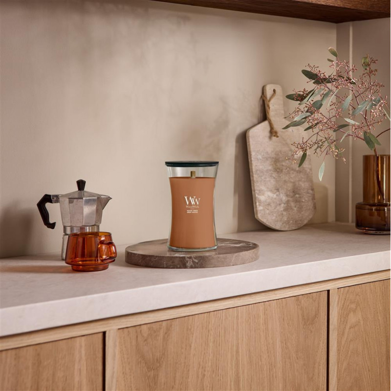 WoodWick Radiant Amber świeca, średnia