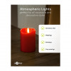 Goobay woskowe świece LED, 10 cm, czerwone