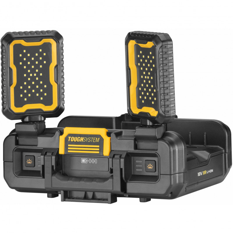 DeWALT DWST08061-1 ToughSystem 2.0 skrzynia narzędziowa z oświetleniem, 14 l, czarno-żółta